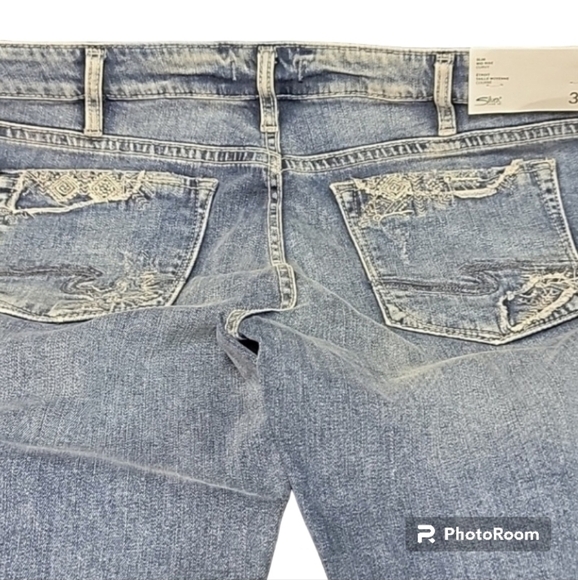 Silver Jeans slim mid rise Curvy size 36 - Picture 6 of 15